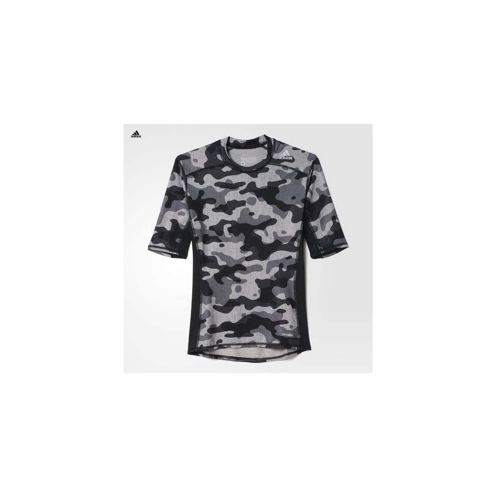 Tee-shirt Adidas Techfit camouflée manches courtes Tee-shirt Adidas Techfit camouflée manches courtes