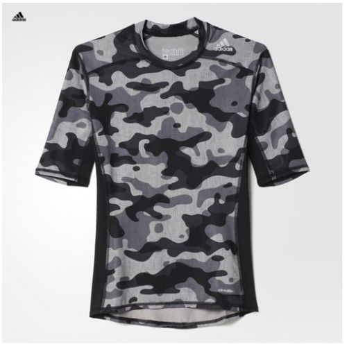 Tee-shirt Adidas Techfit camouflée manches courtes