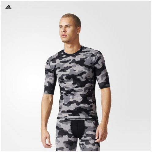 Tee-shirt Adidas Techfit camouflée manches courtes