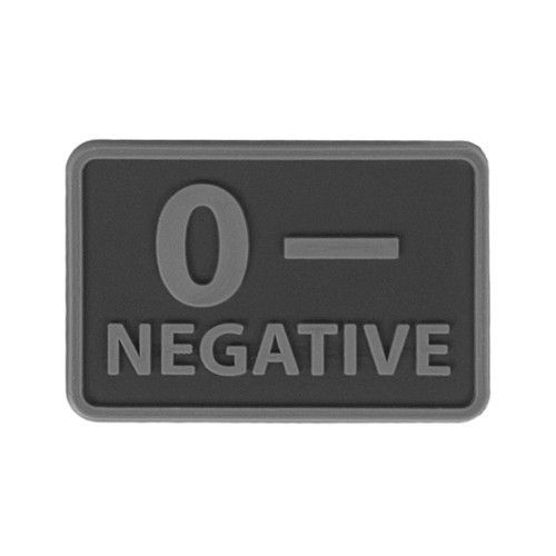 GROUPE SANGUIN TYPE PATCH RUBBER POLICE MEDIC