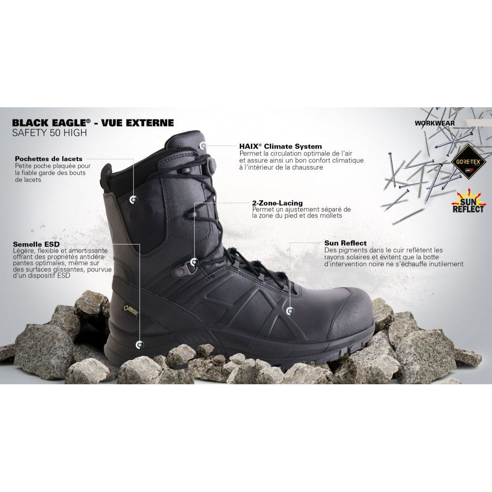 Chaussures Haix Safety 50 Mid Chaussures Haix Safety 50 Mid