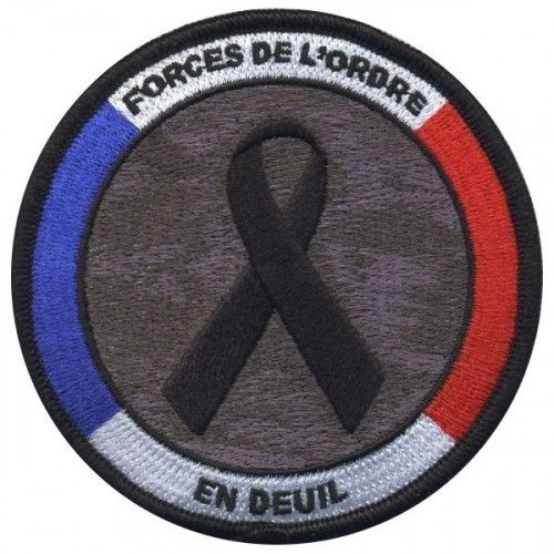 Ecusson Forces de l'ordre en deuil