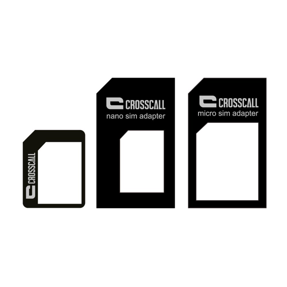 Kit de 3 adaptateurs carte SIM CROSSCALL Kit de 3 adaptateurs carte SIM CROSSCALL