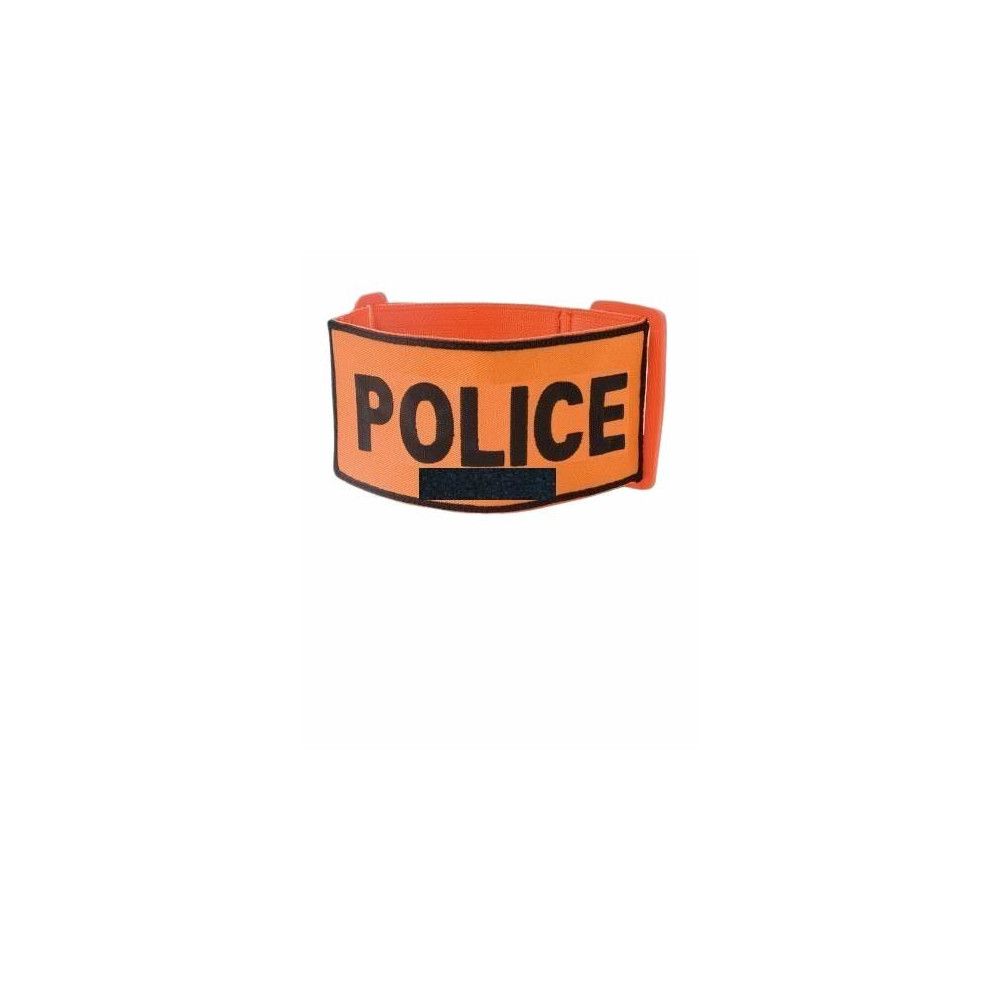 Brassard Police Reglable avec support velcro numéro RIO Brassard Police Reglable avec support velcro numéro RIO
