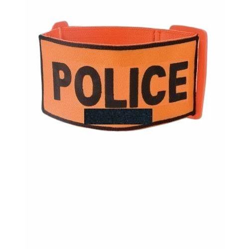 Brassard Police Reglable avec support velcro numéro RIO