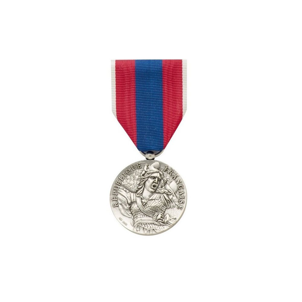 Médaille pendante défense nationale argent Médaille pendante défense nationale argent