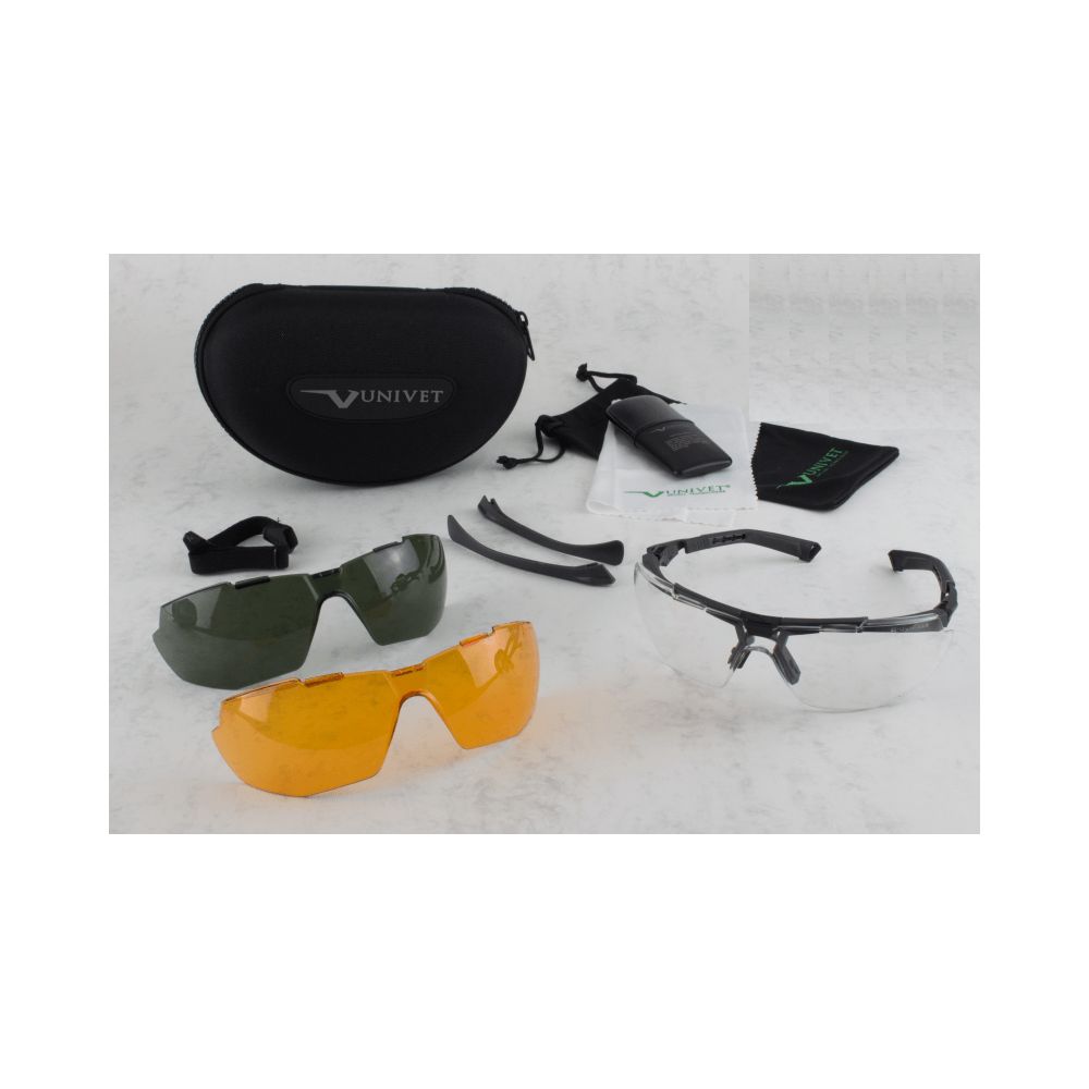 Kit de lunettes ballistic Univet 5X1 complet Kit de lunettes ballistic Univet 5X1 complet
