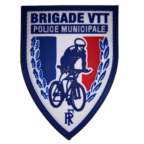 Écusson de bras PVC Police Municipale Brigade VTT