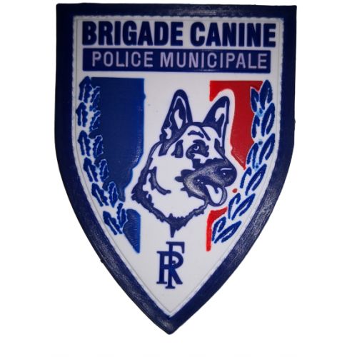 Ecusson de Bras PVC Police Municipale Brigade Canine