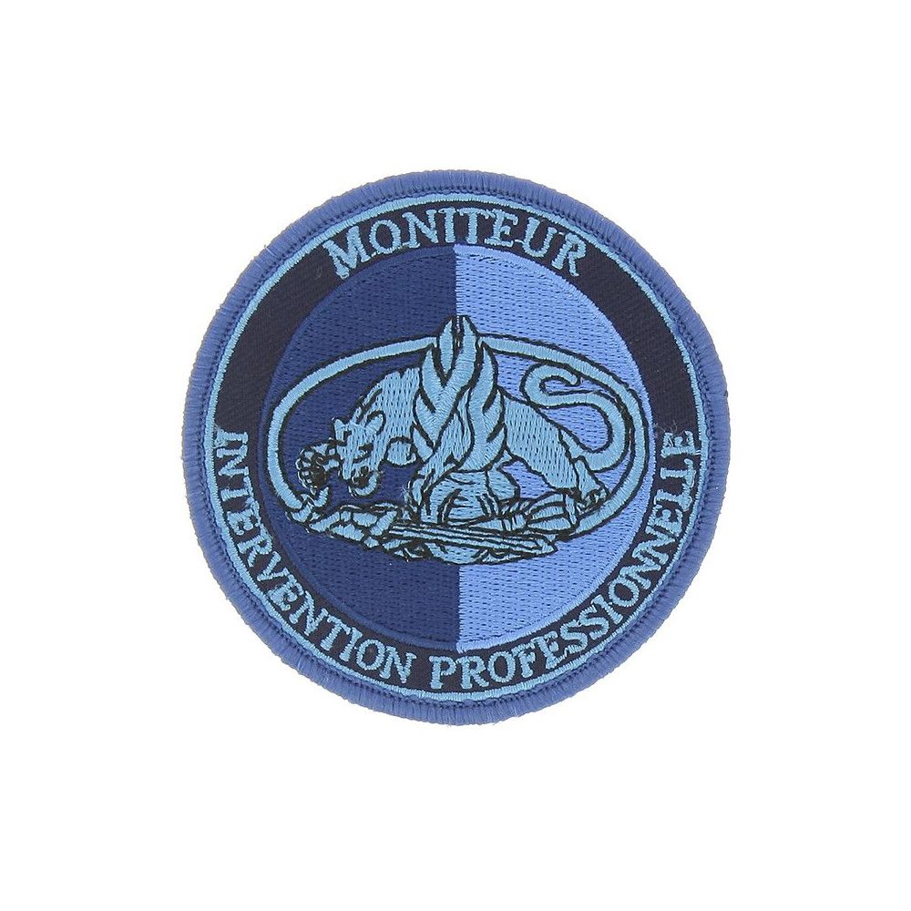 Ecusson de Bras Brode MIP Basse Visibilite Bleu Ecusson de Bras Brode MIP Basse Visibilite Bleu