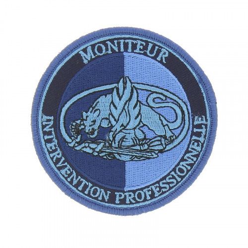 Ecusson de Bras Brode MIP Basse Visibilite Bleu