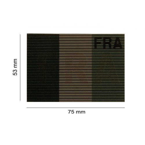 Patch dual IR France basse visibilité Vert