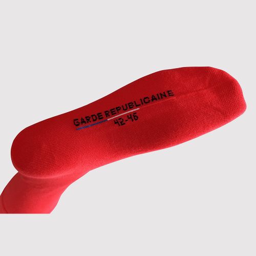 Chaussettes mi-hautes rouge Garde Républicaine 