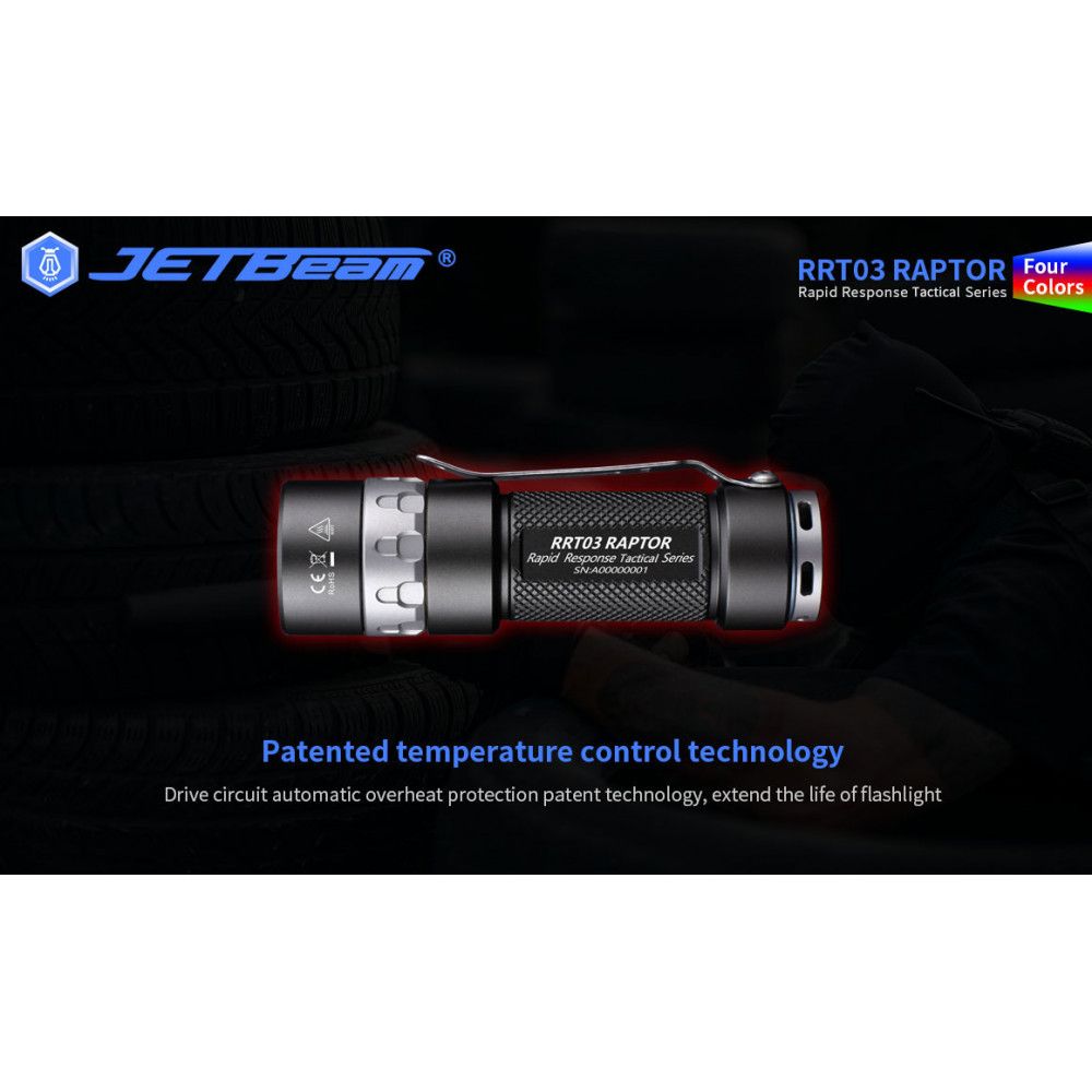 Lampe Tactique Niteye RAPTOR RRT03 - 1400Lumens Lampe Tactique Niteye RAPTOR RRT03 - 1400Lumens