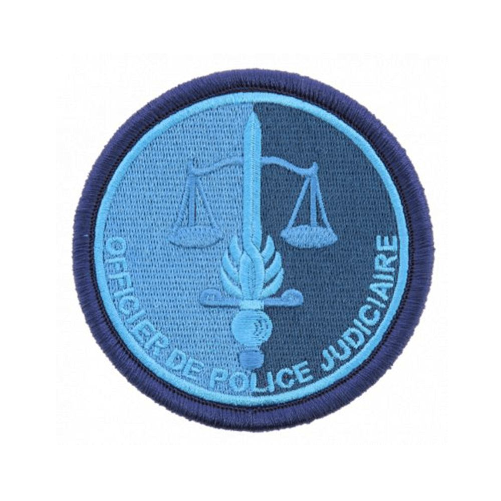 Ecusson de bras Gendarmerie OPJ basse visibilite bleu Ecusson de bras Gendarmerie OPJ basse visibilite bleu