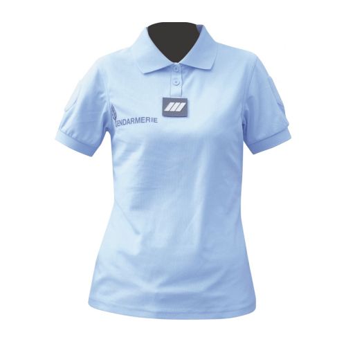 Polo femme gendarmerie bleu Cooldry