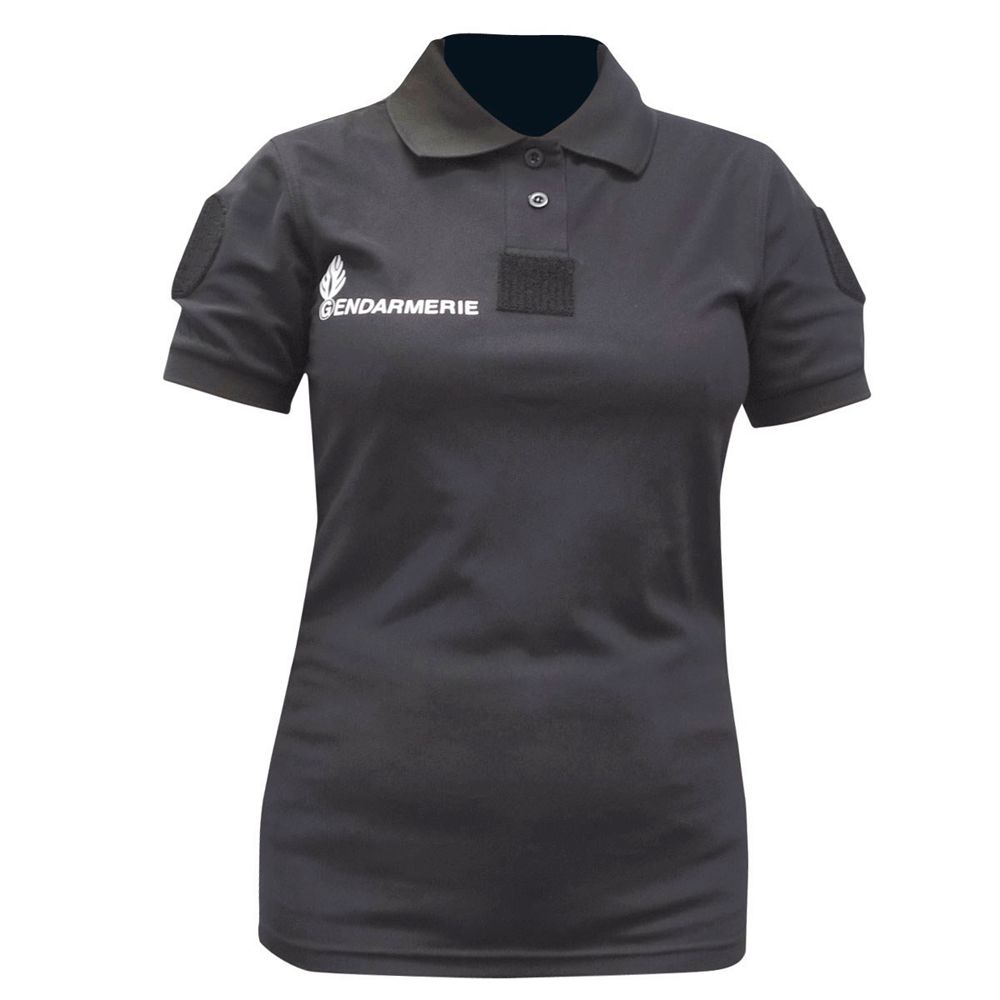 Polo femme gendarmerie noir Cooldry Polo femme gendarmerie noir Cooldry