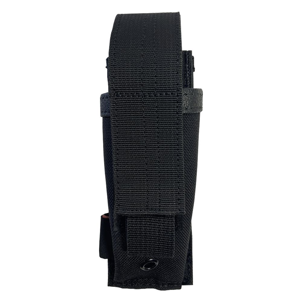 Porte chargeur simple 9mm et aérosol 75 ml MOLLE - ADN Tactical Porte chargeur simple 9mm et aérosol 75 ml MOLLE - ADN Tactical