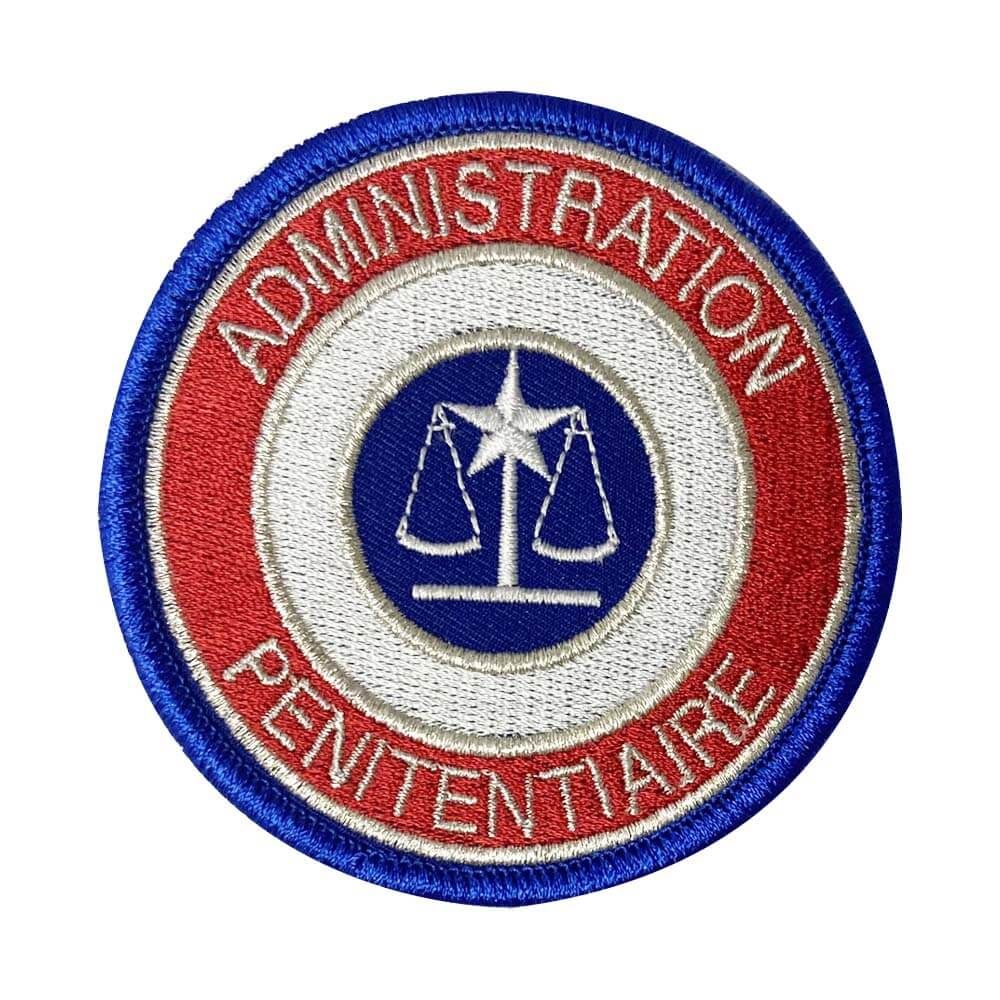 Ecusson de bras brode circulaire Administration Pénitentiaire Ecusson de bras brode circulaire Administration Pénitentiaire