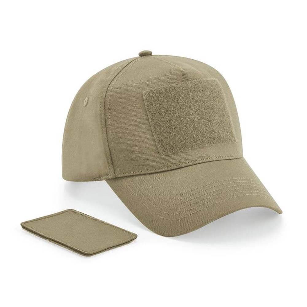 Casquette 5 pans avec patch amovible personnalisable coyote Casquette 5 pans avec patch amovible personnalisable coyote