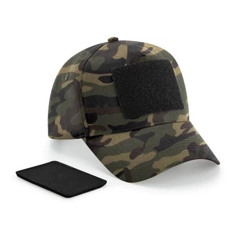 Casquette 5 pans avec patch amovible personnalisable camo