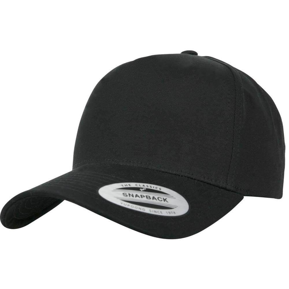 Casquette 5 pans personnalisable noir Casquette 5 pans personnalisable noir