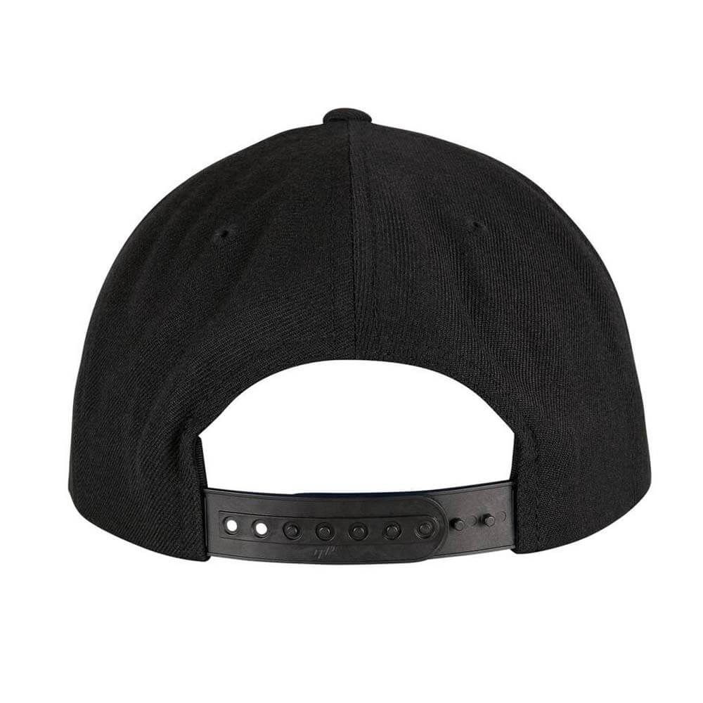 Casquette en laine 5 pans personnalisable noir Casquette en laine 5 pans personnalisable noir