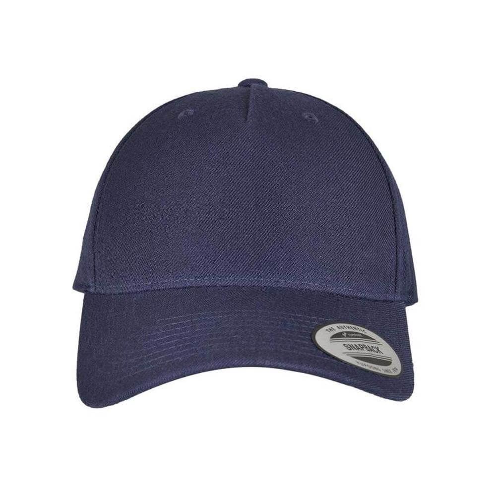 Casquette en laine 5 pans personnalisable bleu marine Casquette en laine 5 pans personnalisable bleu marine