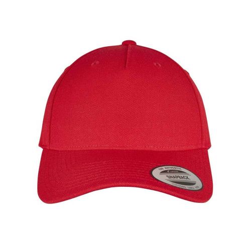 Casquette en laine 5 pans personnalisable rouge