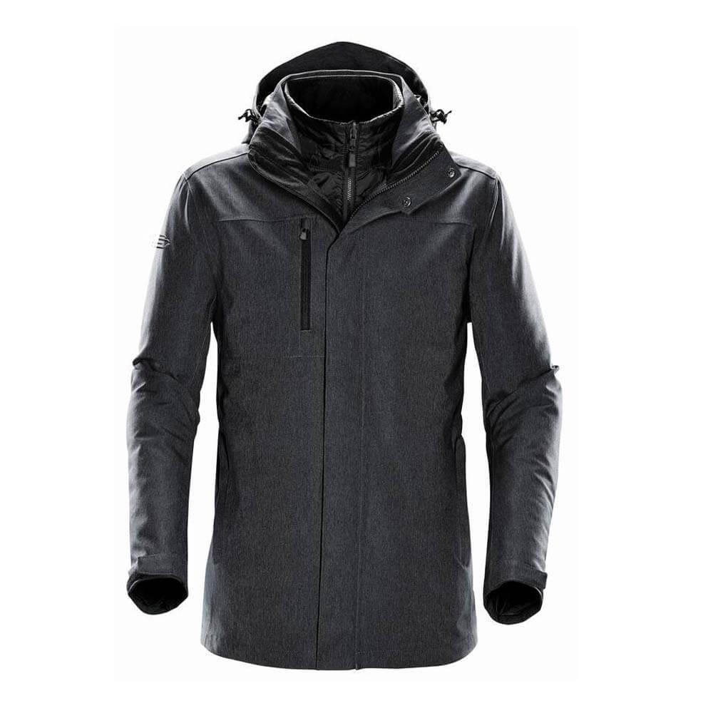Parka homme 3 en 1 personnalisable gris Parka homme 3 en 1 personnalisable gris