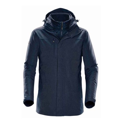 Parka homme 3 en 1 personnalisable bleu marine
