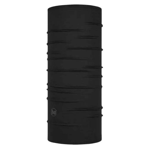 Tour de cou noir en laine merinos - Buff