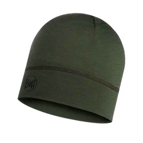 Bonnet en laine merinos Solid Cedar vert armee - Buff