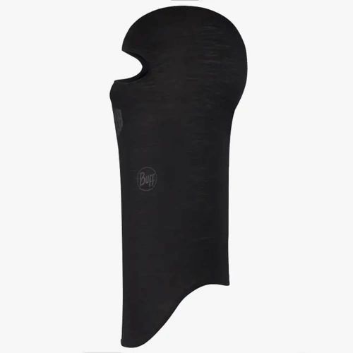 Cagoule en laine merinos Solid noir - Buff