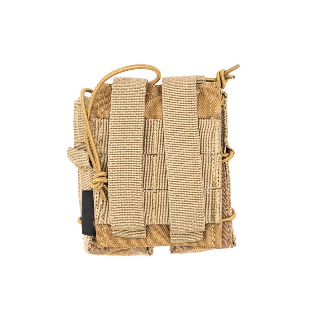 Porte chargeur double 9 mm coyote - ADN Tactical Porte chargeur double 9 mm coyote - ADN Tactical