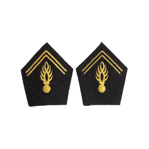 Paire d'ecus de col pour vareuse Gendarmerie Mobile