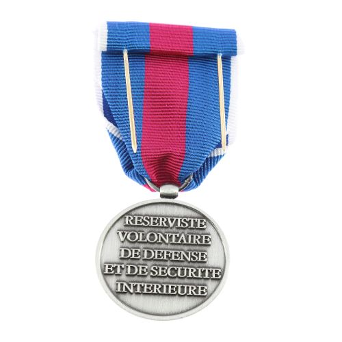 Medaille ordonnance Reserviste de la Defense et de la Securite Interieure Argent
