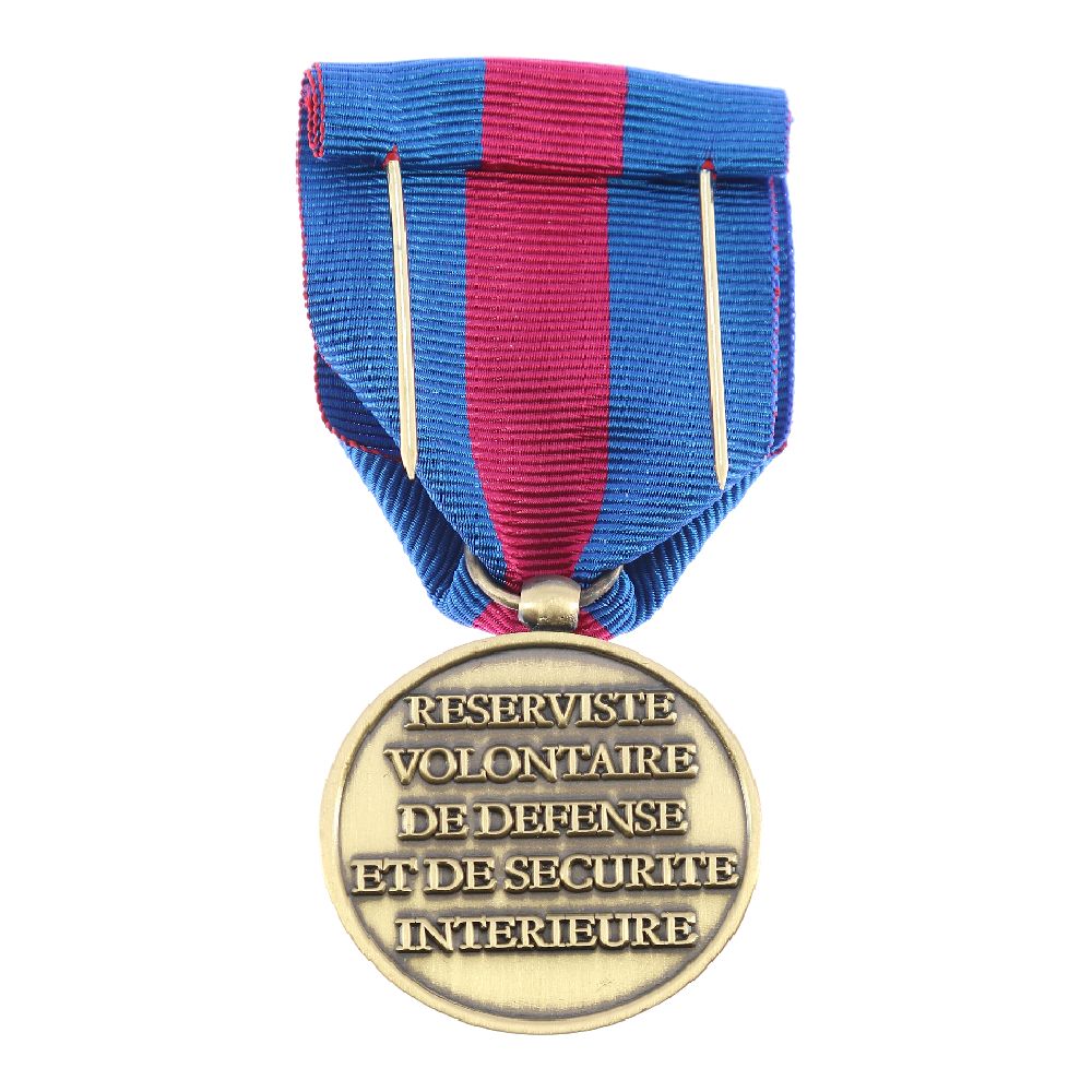 Medaille ordonnance Reserviste de la Defense et de la Securite Interieure Bronze Medaille ordonnance Reserviste de la Defense et de la Securite Interieure Bronze