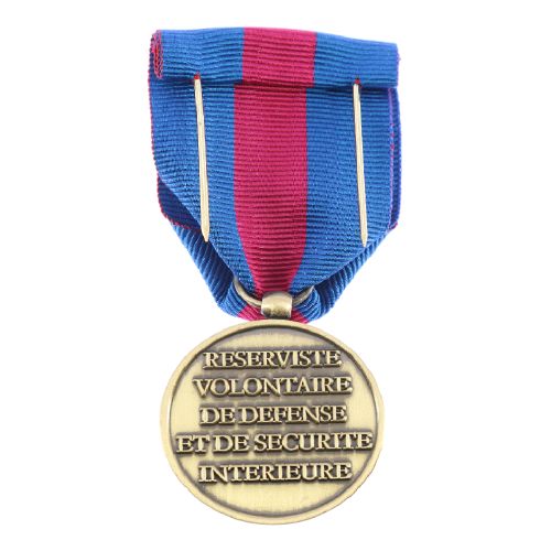 Medaille ordonnance Reserviste de la Defense et de la Securite Interieure Bronze