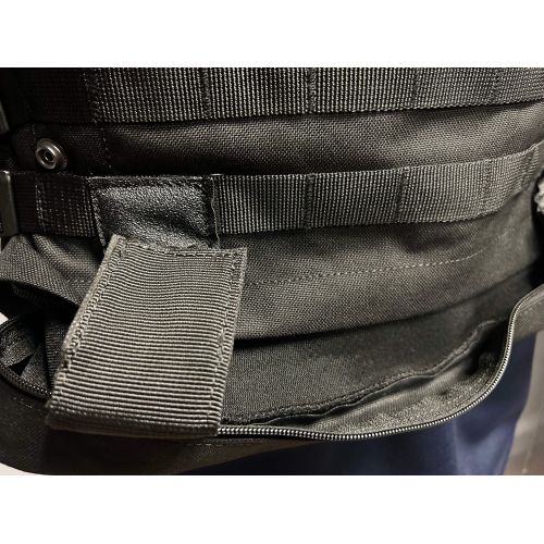 Gilet d'intervention Molle porte plaques noir V2 - ADN Tactical