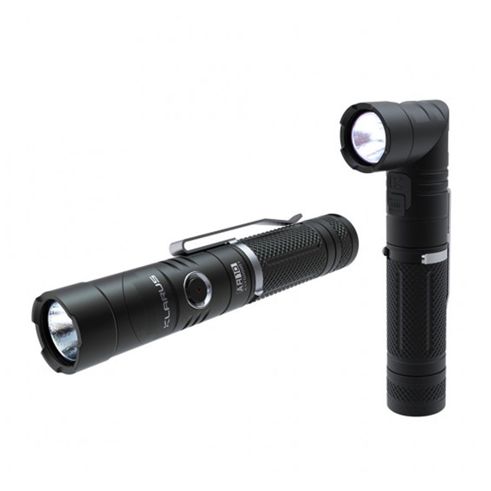 Lampe tactique AR10 1080Lumens rechageable USB tête orientable - Klarus Lampe tactique AR10 1080Lumens rechageable USB tête orientable - Klarus