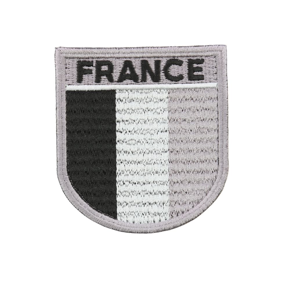 Ecusson de Bras Brode FRANCE B.V noir/gris Ecusson de Bras Brode FRANCE B.V noir/gris
