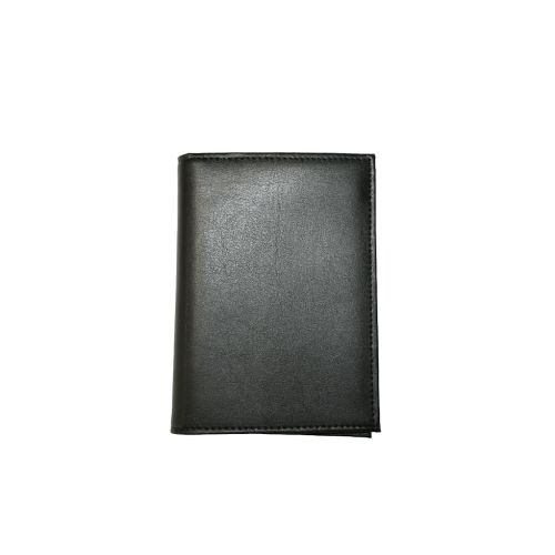 Porte carte 3 volets 100 % cuir véritable avec porte-monnaie