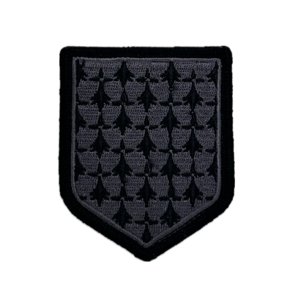 Ecusson de Bras Brode Gendarmerie Departementale Bretagne Basse Visibilite Noir