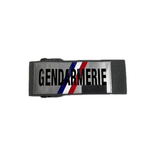 Brassard Gendarmerie reglable avec support velcro numero RIO