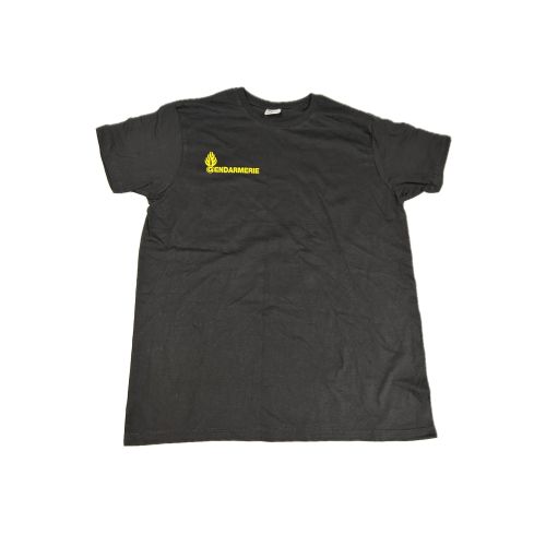 Tee-shirt coton noir Gendarmerie