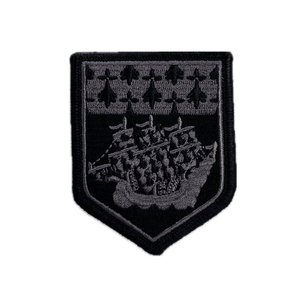 Ecusson de Bras Brode Gendarmerie Departementale Pays de Loire Basse Visibilite Noir