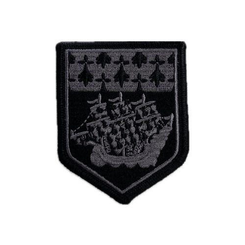 Ecusson de Bras Brode Gendarmerie Departementale Pays de Loire Basse Visibilite Noir