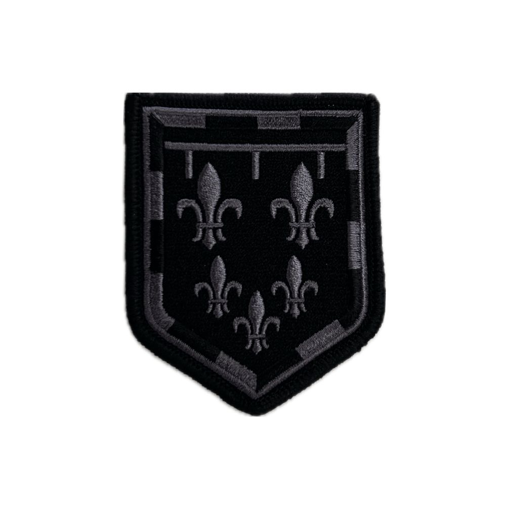 Ecusson de Bras Brode Gendarmerie Departementale Centre Basse Visibilite Noir