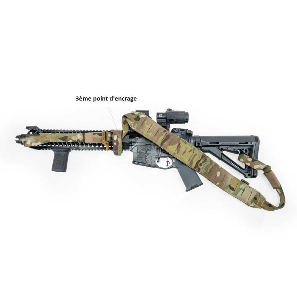 Sangle 2 points MK1 avec passants laser cut - Raptor Tactical Sangle 2 points MK1 avec passants laser cut - Raptor Tactical